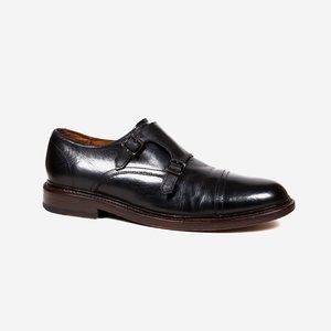 Men's Frye Double Monk Strap Shoe Black 8.5 D